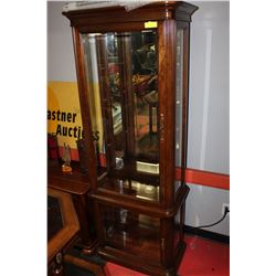 SOLID WOOD CURIO CABINET