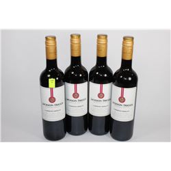 FOUR 750ML BOTTLES OF JACKSON-TRIGGS CABERNET-