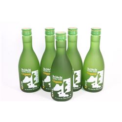 FIVE 300ML BOTTLES OF ORGANIC NAMA SAKE 15%