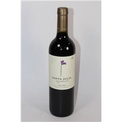750ML BOTTLE OF SANTA JULIA ORGANIC MALBEC 13.5%