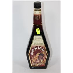 750ML BOTTLE OF GUINNESS CREAM DE CACAO 15%