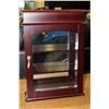 Image 1 : CHERRY WOOD WALL HANGING DISPLAY CABINET