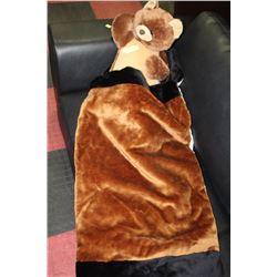 CHILDRENS TEDDY BEAR SLEEPING BAG