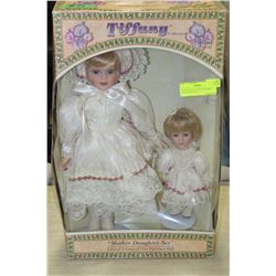 TIFFANY COLLECTION MOTHER + DAUGHTER DOLLS