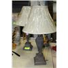 Image 1 : PAIR OF CHARCOAL IVORY FINISH LAMP