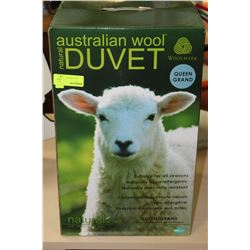 NEW WOOLMARK QUEEN SIZE DUVET