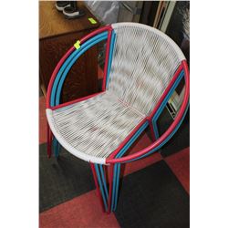 SET OF THREE BUCKET CHAIRS