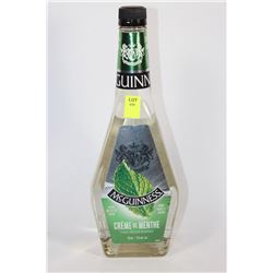 750ML BOTTLE OF MAGUINNESS CREAM DE MENTHE 15%