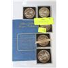 Image 1 : SET OF 5 $1,000,000 MORGAN REPLICA COLLECTION COIN
