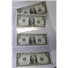 Image 1 : 2006 U.S. 1 DOLLAR BANKNOTES X4