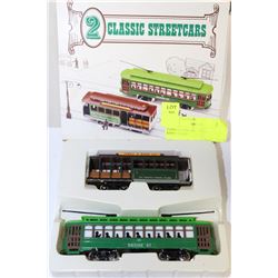 2 COLLECTIBLE CLASSIC STREETCARS