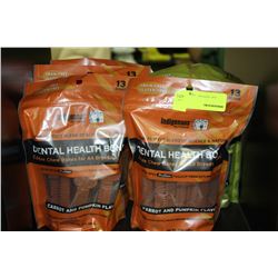 BAG OF INDIGENOUS DENTAL HELP BONES FOR DOGS X5