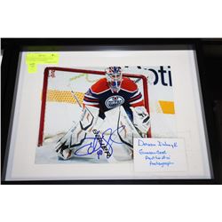 DEVAN DUBNYK GUARANTEED AUTHENTIC AUTOGRAPHED