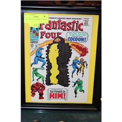 FANTASTIC FOUR COMIC IN FRAME