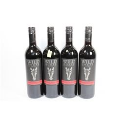 FOUR 750ML BOTTLES OF WILDHORSE CANYON CABERNET