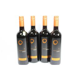 FOUR 750ML BOTTLES OF COPPER MOON SHIRAZ 13%