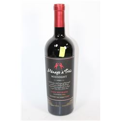 750ML BOTTLE OF MENAGE A TROIS DARK RED WINE 13.5%