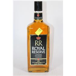 750ML BOTTLE OF R & R ROYAL RESERVE CANADIAN