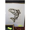 Image 1 : FRAMED SALMON PRINT BY DON WEVMANS LIMITED EDITION