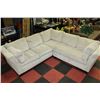 Image 1 : OFF-WHITE FABRIC SECTIONAL