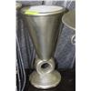 Image 1 : SILVER LEAF FINISH VASE, 24"