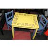 Image 1 : SMALL CHILDRENS TABLE WITH 2 CHAIRS