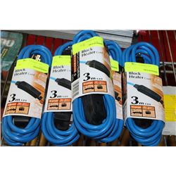 FIVE 3-METER EXTENSION CORDS