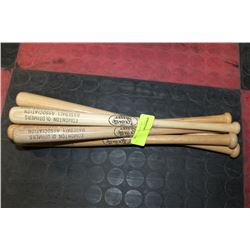 BUNDLE OF SIX SMALL LOUIVILLE SLUGGER BASEBALL