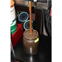 VINTAGE BUTTER CHURN CROCK