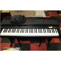 YAMAHA ELECTRIC KEYBOARD & BENCH