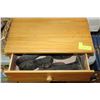 Image 1 : WOODEN SHOP DRAWER FILLED W/ VINTAGE COBBLERS
