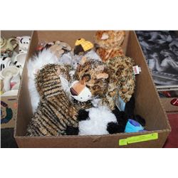 BOX FULL OF WEBKINS AND GANZ COLLECTABLES