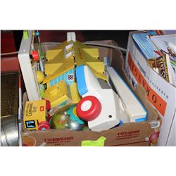 BOX OF FISCHER PRICE COLLECTIBLES