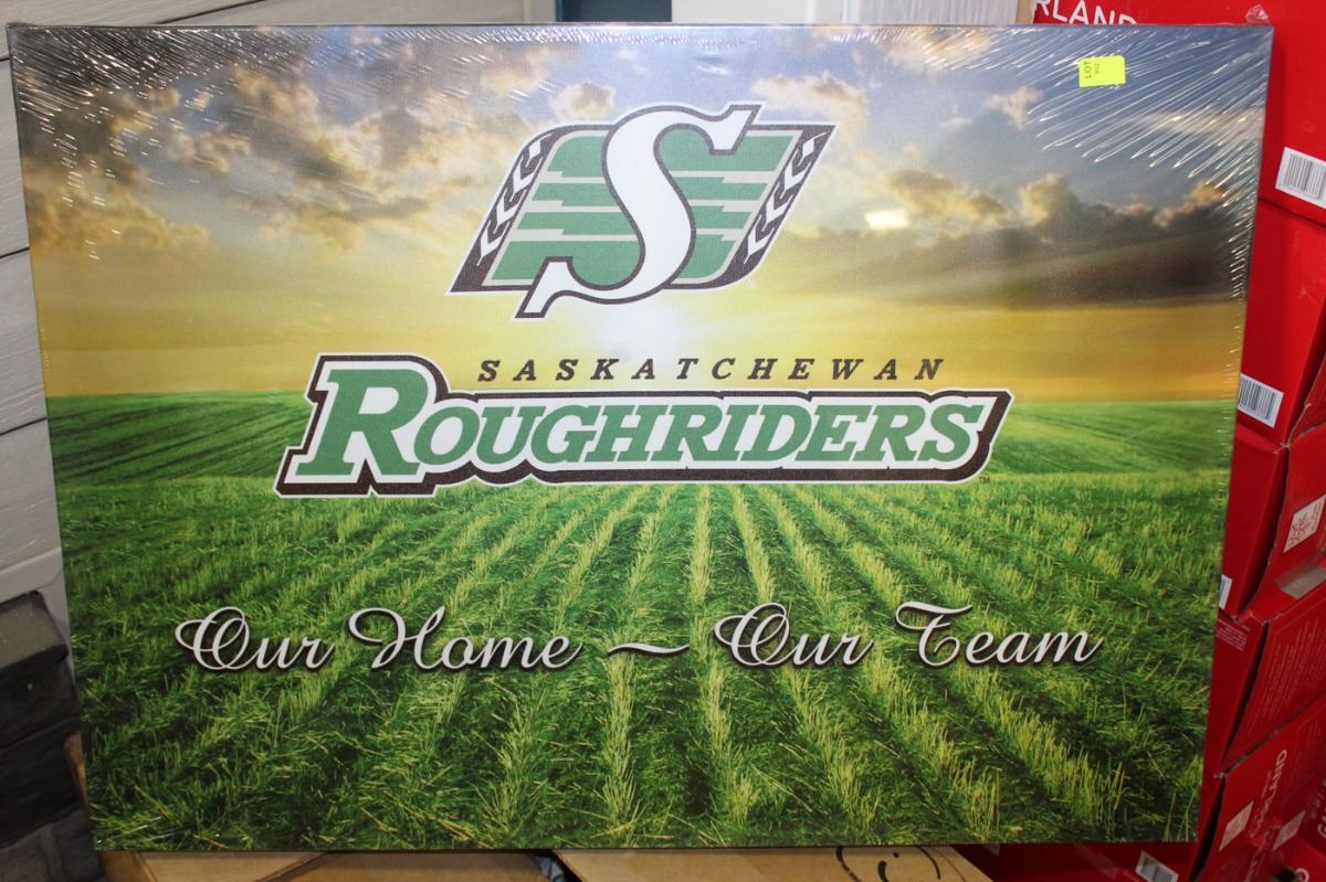 Old Saskatchewan Rough Rider SASKATCHEWAN ROUGHRIDERS LED PICTURE - Kastner Auctions