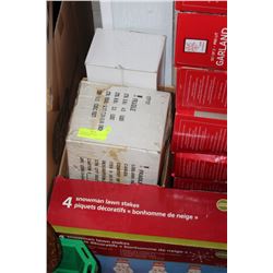 3 BOXES OF CHRISTMAS DECORATIONS