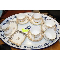 LARGE PLATTER WITH ROYAL ALBERT 50TH ANNIVERSARY