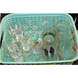 FLAT W/ COCA COLA, SHOOTER & HIGHBALL GLASSES