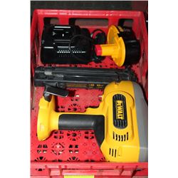 RED FLAT CRATE W/ DEWALT DC616 - 1 1/2 TO