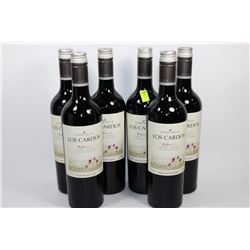 SIX 750ML BOTTLES OF DONA PAULA LOS CARGOS 2013