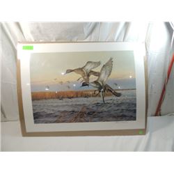 SIGNED CHARLES E MURPHY NUMBERED GEESE PRINT