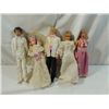 Image 1 : LOT 5 VINTAGE BRIDAL BARBIE & FASHION DOLLS