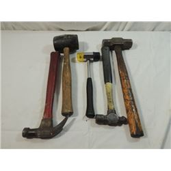 LOT 5 ASSORTED HAMMERS