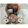 Image 2 : BOX VARIOUS WIRE COPPER ROLLS ELECTRICAL 30+ LBS