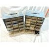 Image 2 : TWO SORTERS PARTS BINS ORGANIZERS FULL SCREWS