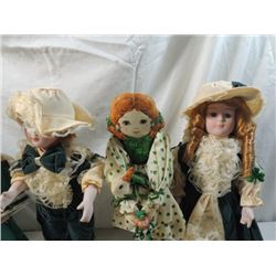 BOX LOT IRISH DOLLS LUCKY ST. PATRICKS DAY