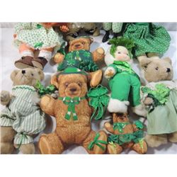 HUGE BOX LOT IRISH DOLLS DECORATIONS