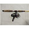 Image 2 : VINTAGE SWIFT OPEN FACE SPINNING REEL CORK ROD