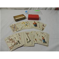 ANTIQUE VINTAGE TAROT CARDS IN BOX NO. 1JJ