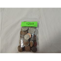 HUGE BAG LOT FOREIGN COINS