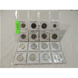 16 COIN LOT FOREIGN COINS